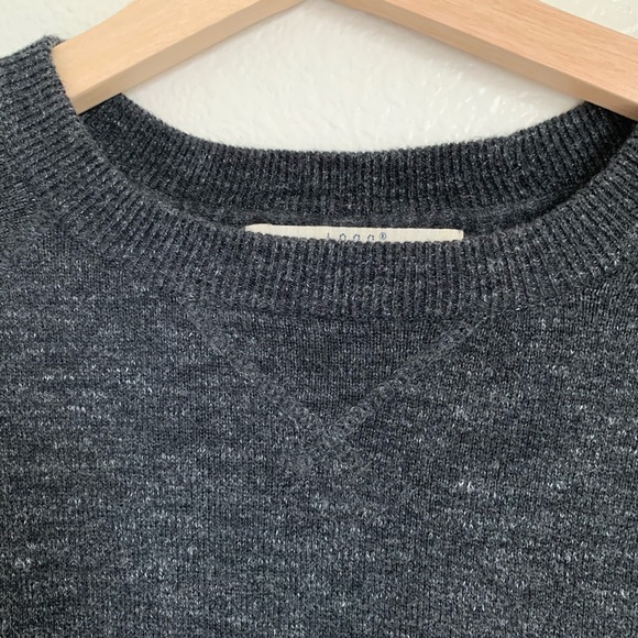 L.O.G.G. H&M Charcoal Gray Crewneck Sweater Sz Sm - Picture 3 of 5